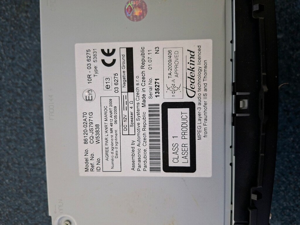 TOYOTA ORJINAL PANASONIC TEYP - 6