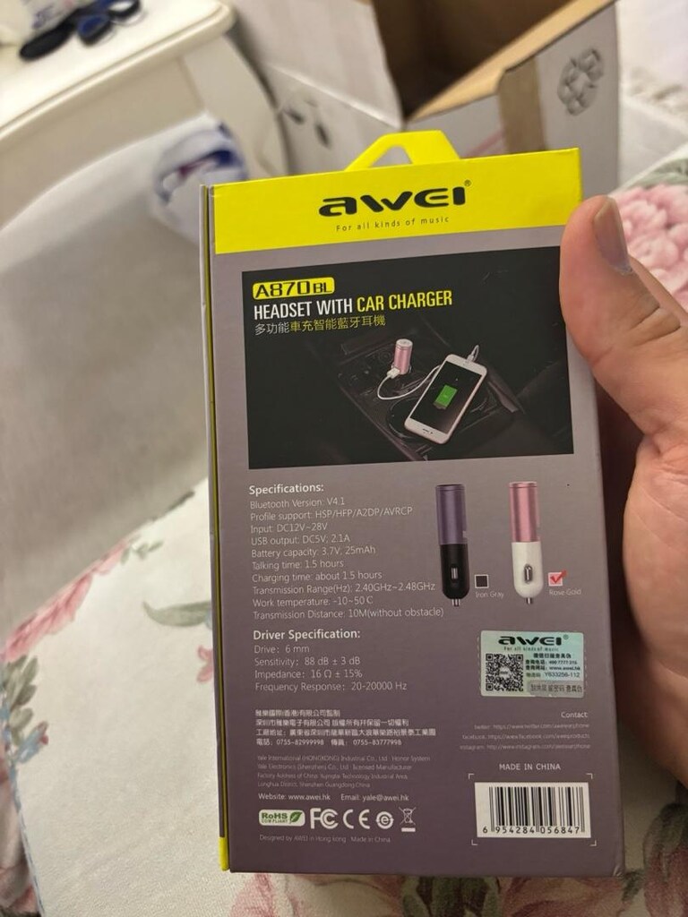awei a870bl araç bluetooth - 3
