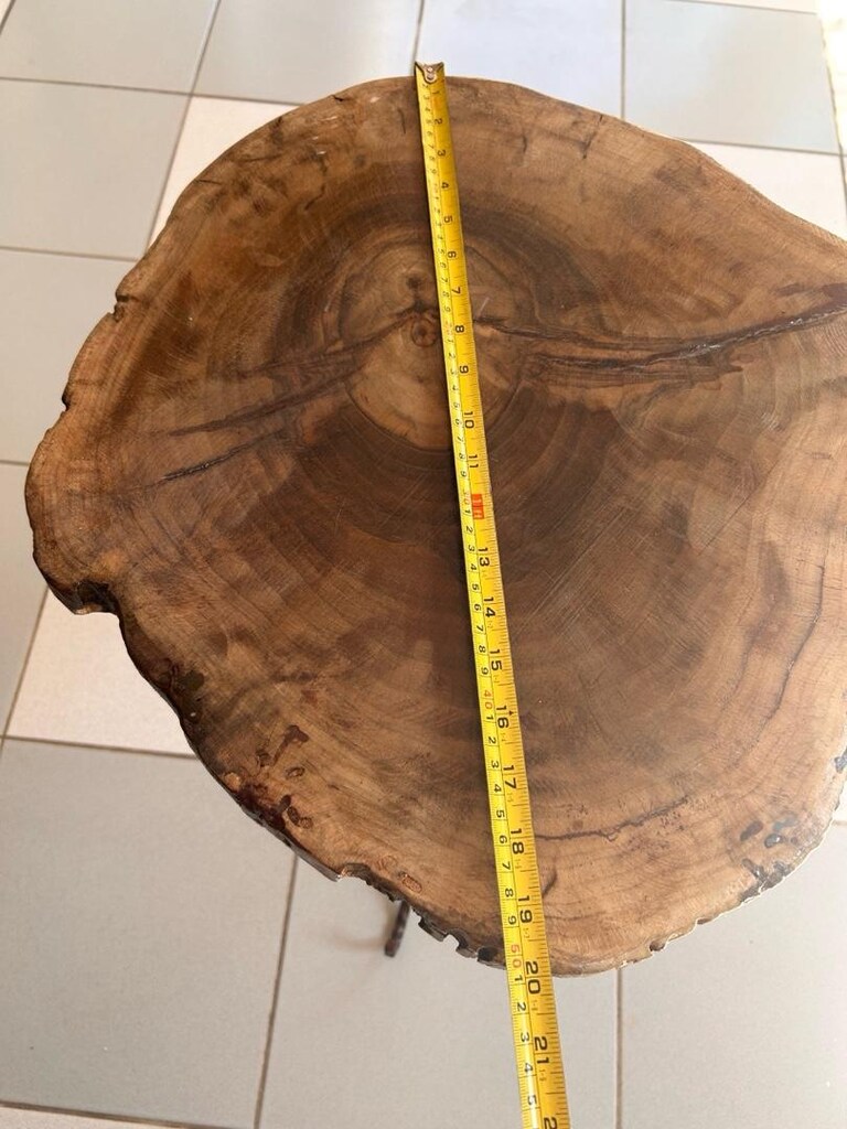 Sehpa doğal ahşap el emeği - 4