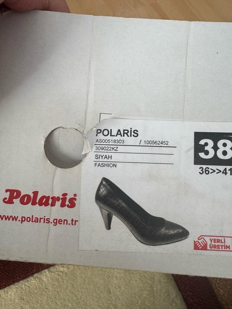 Polaris Siyah Topuklu Abiye Ayakkabı - 6