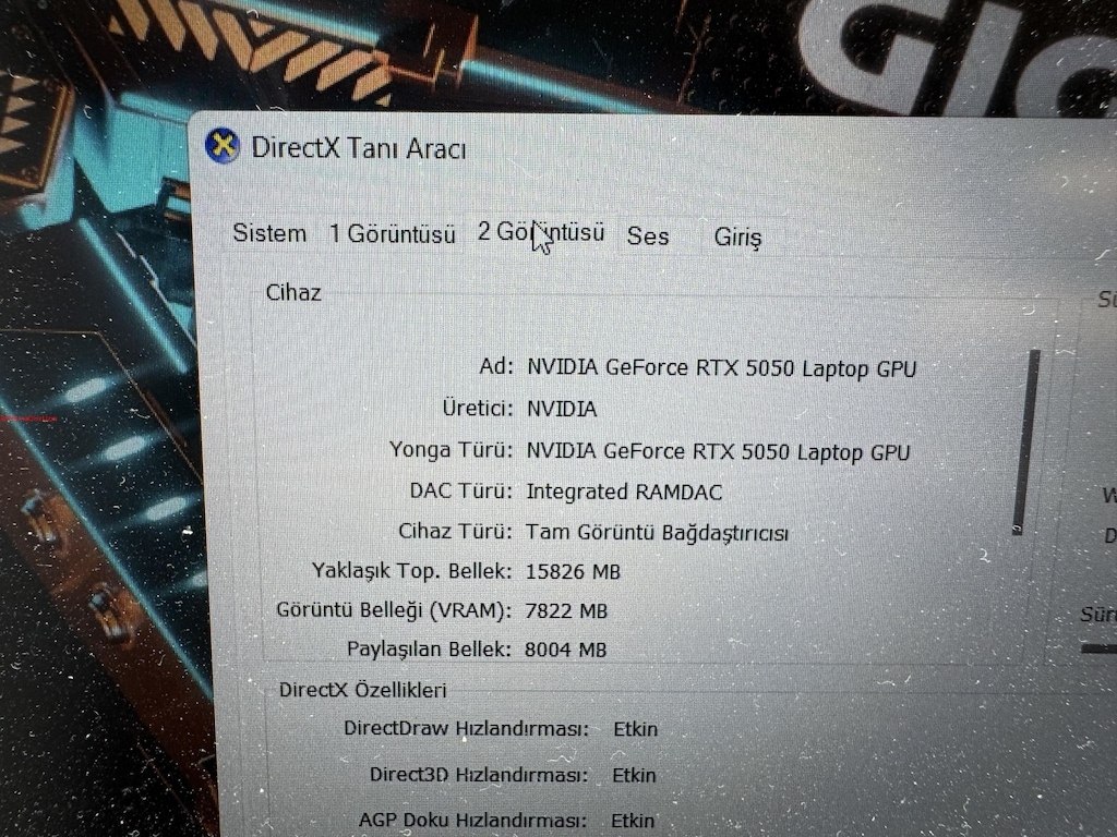 GİGABYTE İ7 13. NESİL 16 GB RAM 1 TB NVME RTX 5050 - 6