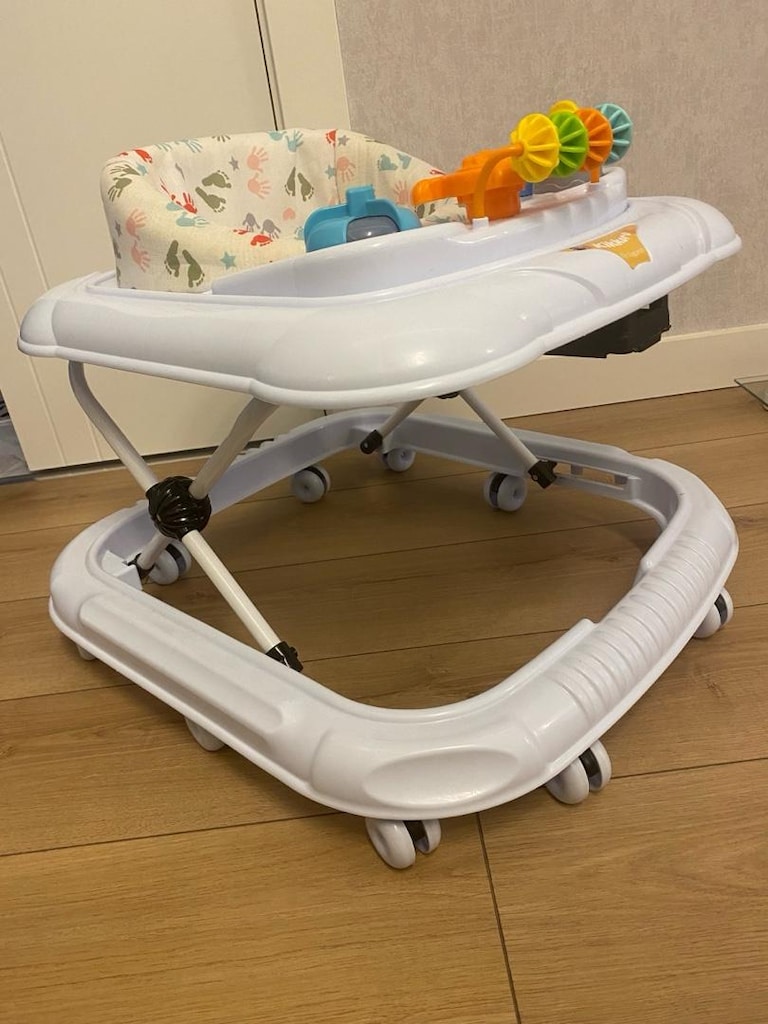 tekerlekli oyuncaklı bebek yürüteci örümcek - 4