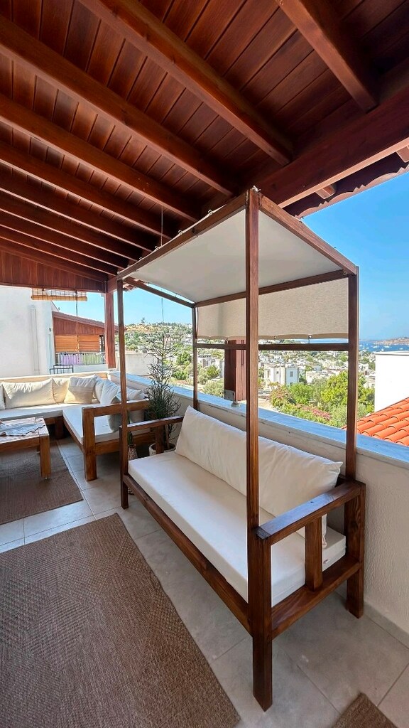 Gölgelikli Koltuk-Gölgelikli Bahçe koltuk-Balkon koltuğu-Bahçe Koltuğu - 4