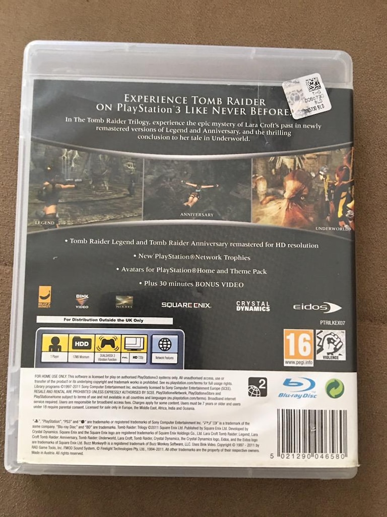 tomb raider trilogy Classıcs HD Ps3 Orjinal Oyunu - 2