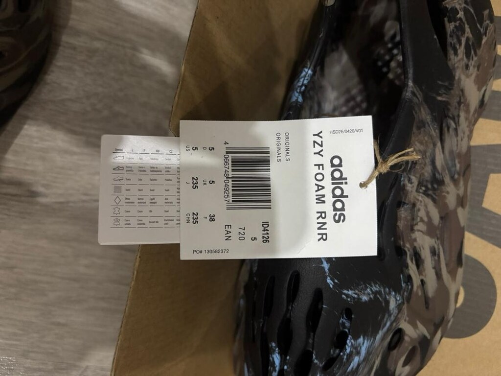 Sıfır Etiketli Kutulu Adidas Yeezy Foam RNR MX Cinder (38 Numara) - 3