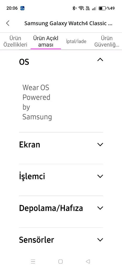 AKILLI SAAT Samsung Galaxy Watch4 Classic 46 MM Akıllı Saat - 13
