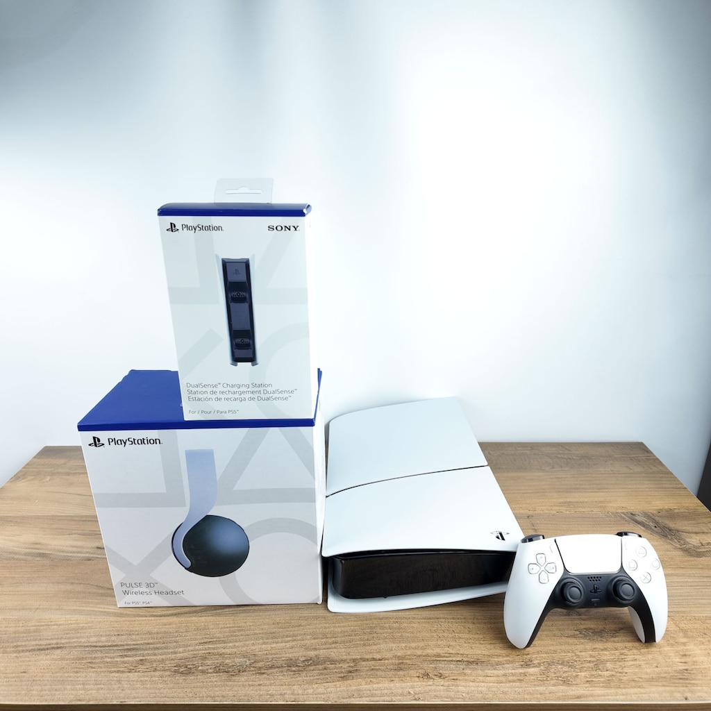 PLAYSTATION 5 SLIM DİJİTAL TEK KOLLU + ŞARJ İSTASYONU + KULAKLIK - 4