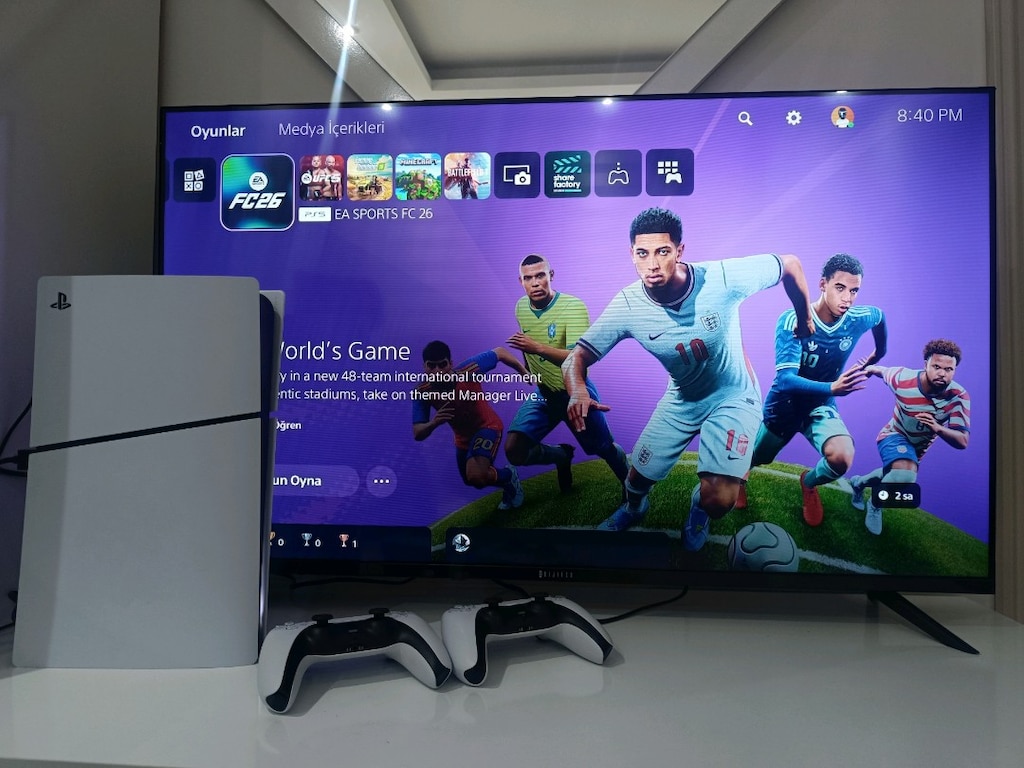 ps5 slim sıfır gibi dijitsu 109 ekran televizyon - 2
