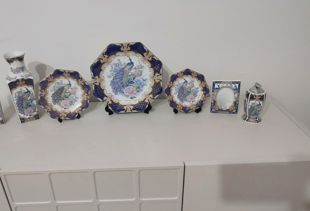 Tozan Japan Orijinal Tavus Kuşu Desenli Dekoratif Set - 17