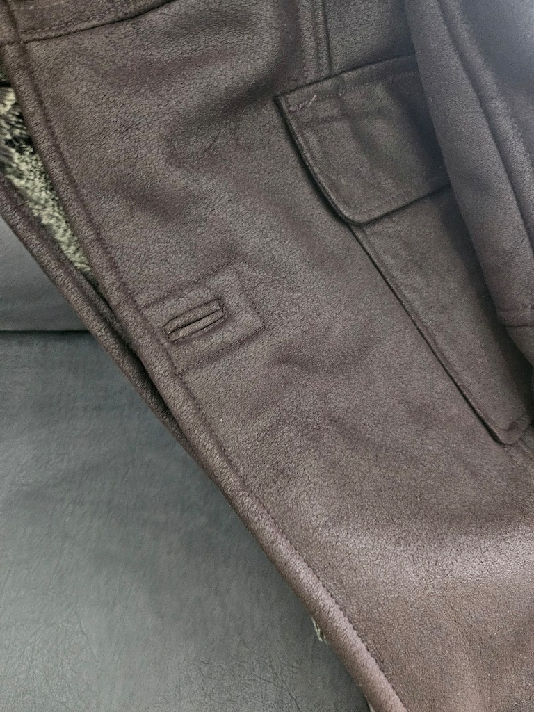 zara erkek kaban süet koyu kahverengi XL beden cok az kullanilmistir - 3