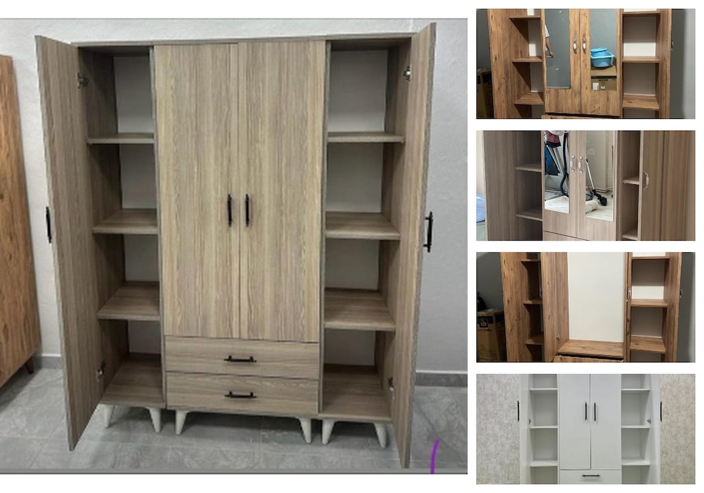 4 kapaklı elbise dolabı walxgiwlvg - 3