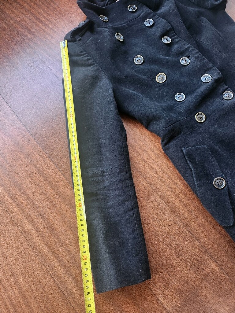 MANGO SUIT PETIT SİYAH PAMUK KABAN - 15