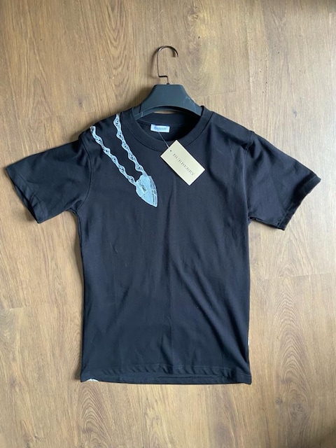 Burberry Oversize unisex t shrt - %100 Pamuk - Ön Arka Baskili
