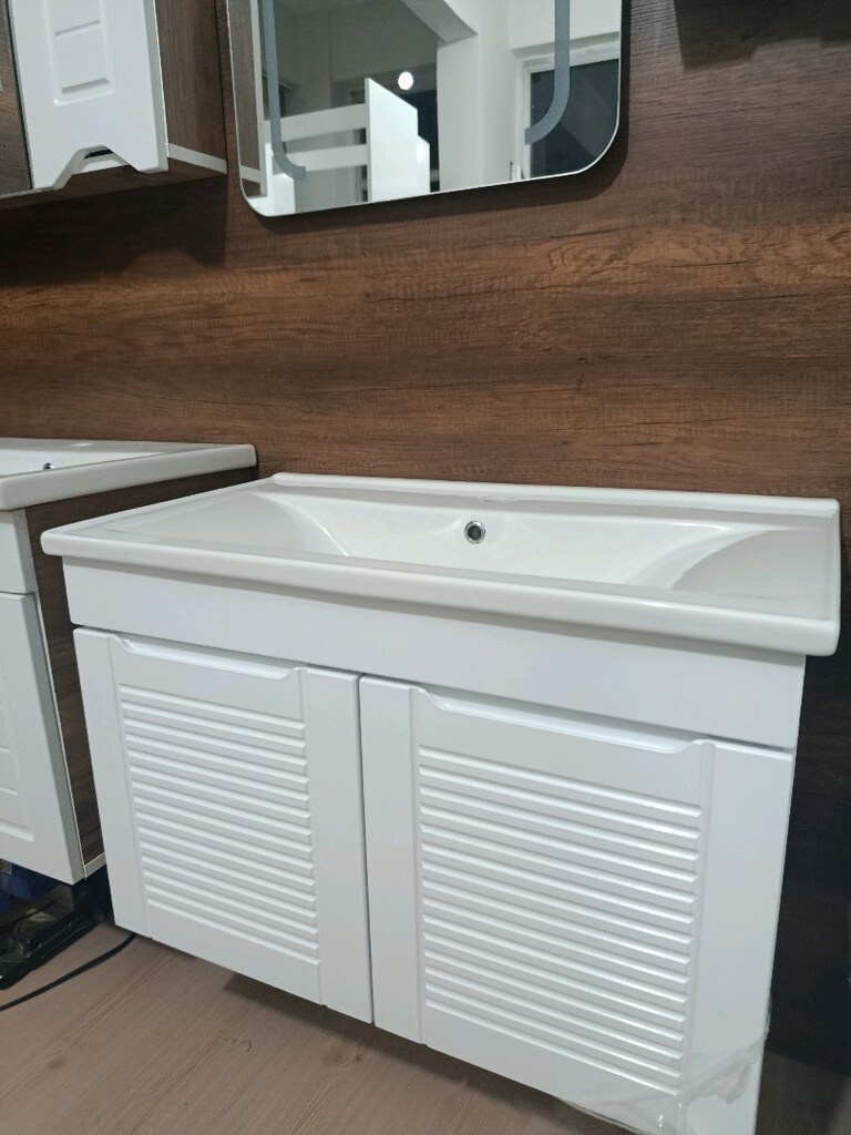 LETLI AYNALI &BALON KAPAK BANYO DOLABI SETİ - 17