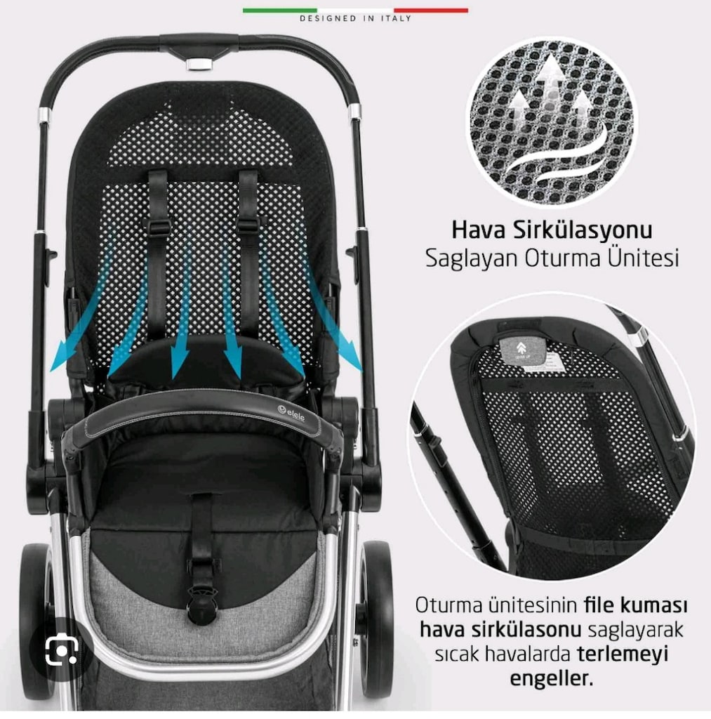 elele mido 2 travel sistem bebek arabası - 7
