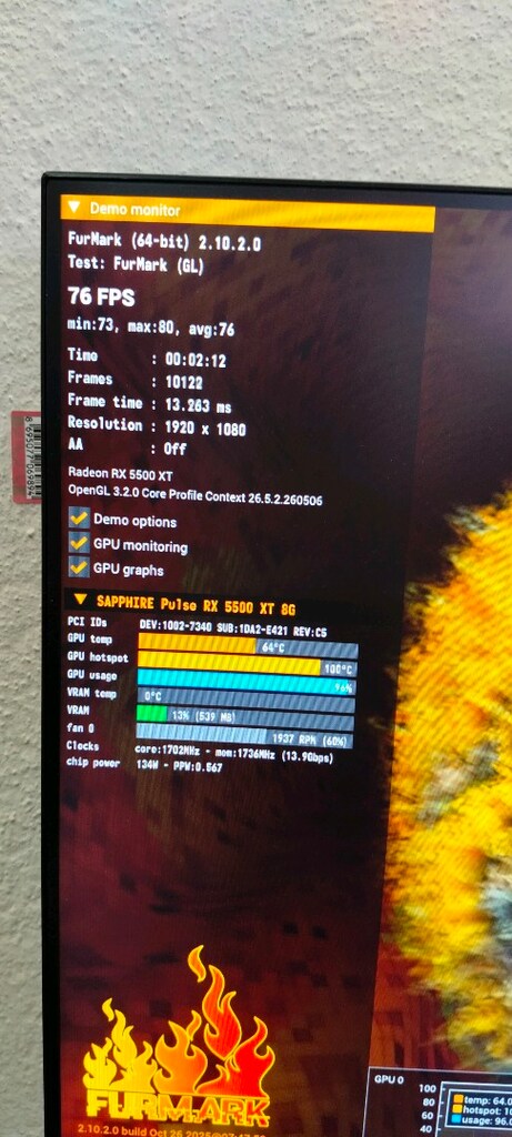 SAPPHİRE PULSE RADEON RX5500XT 4GB.256 BİR ÇOK TEMİZ DDR6 - 7