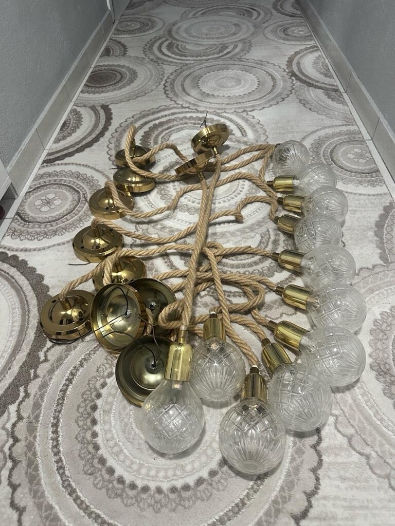10 ad dekoratif lamba led jut halat - 8