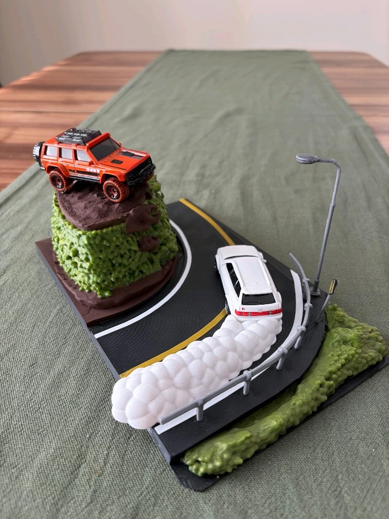 Hot wheels diorama (metal araçlar, 1:64 diorama) - 6
