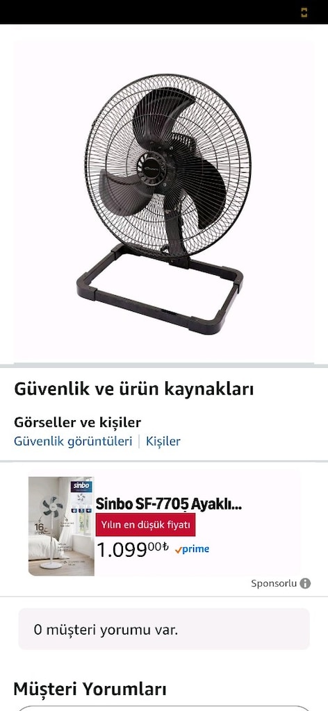 vantilatör 4 kademeli 750 çalış durumda dene al - 5