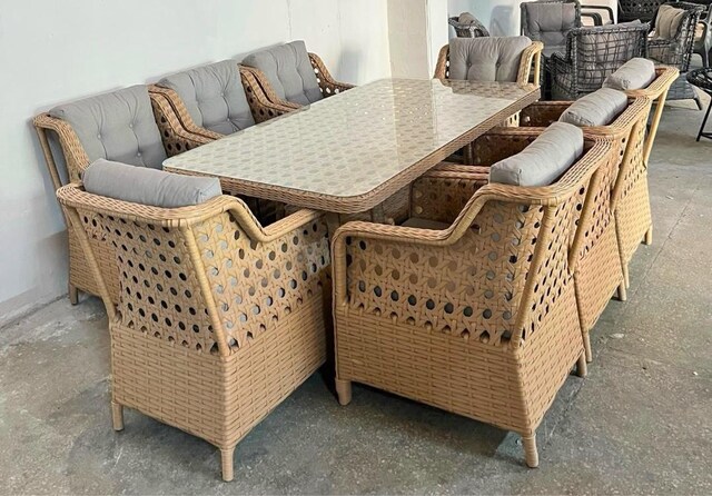rattan masa sandalye