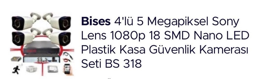 BİSES 4 lü GÜVENLİK KAMERASI - 2
