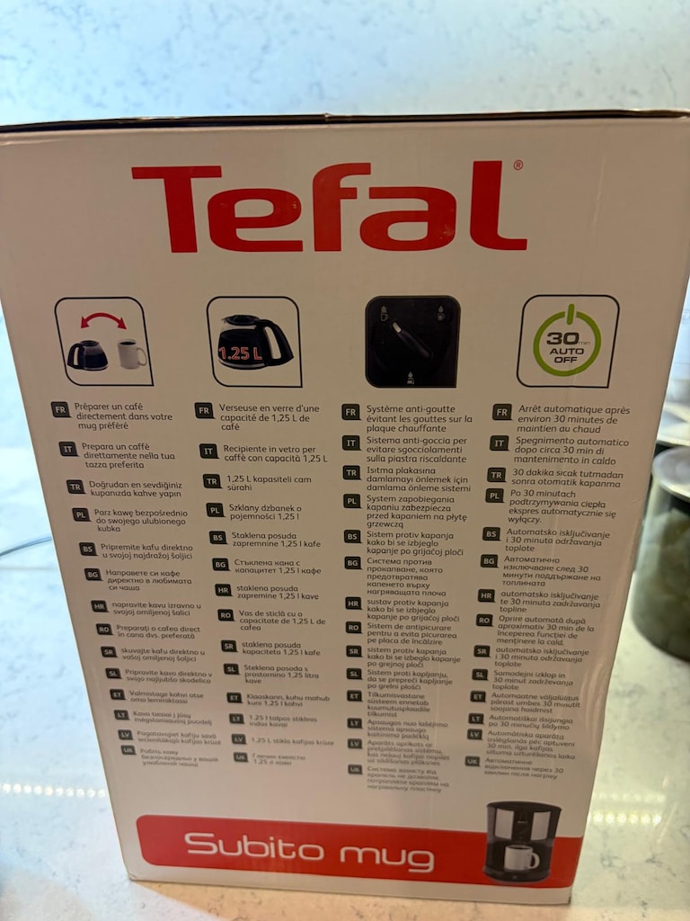 Tefal Subito Mug Filtre Kahve Makinesi 1,25 L – Sıfır Gibi - 8
