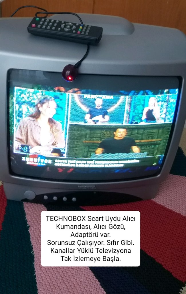 TECHNOBOX Scart Uydu Alıcı Kumandası Alıcı Gözü, Adaptörü var Sorunsuz - 5
