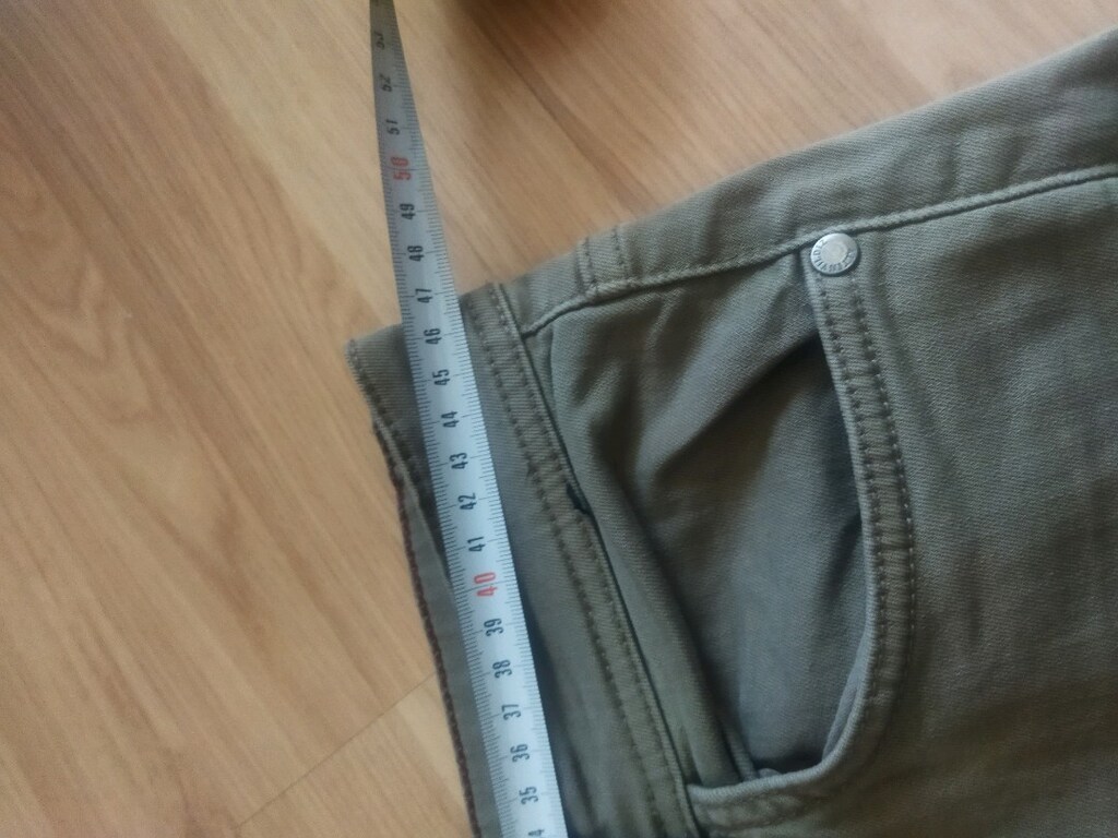 ölçüler görsellerde mevcut 42 44 beden uyumlu haki renk keten pantolon - 3