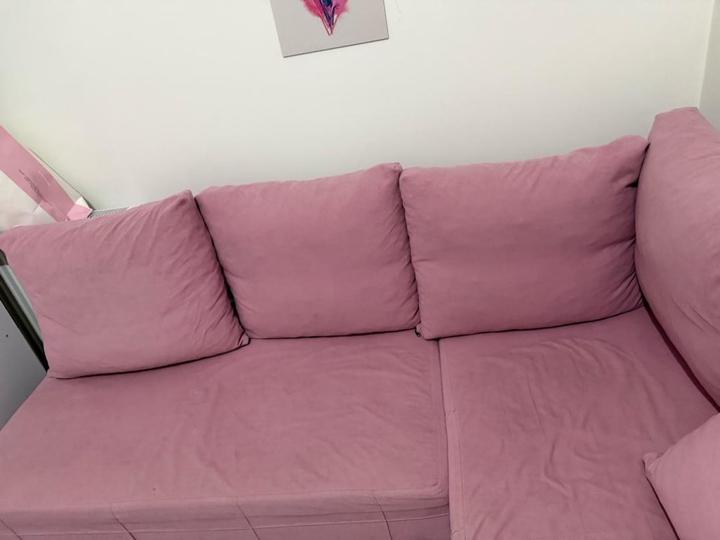 Pembe L Koltuk – Modern Tasarım – Sağlam Metal İskelet - 5