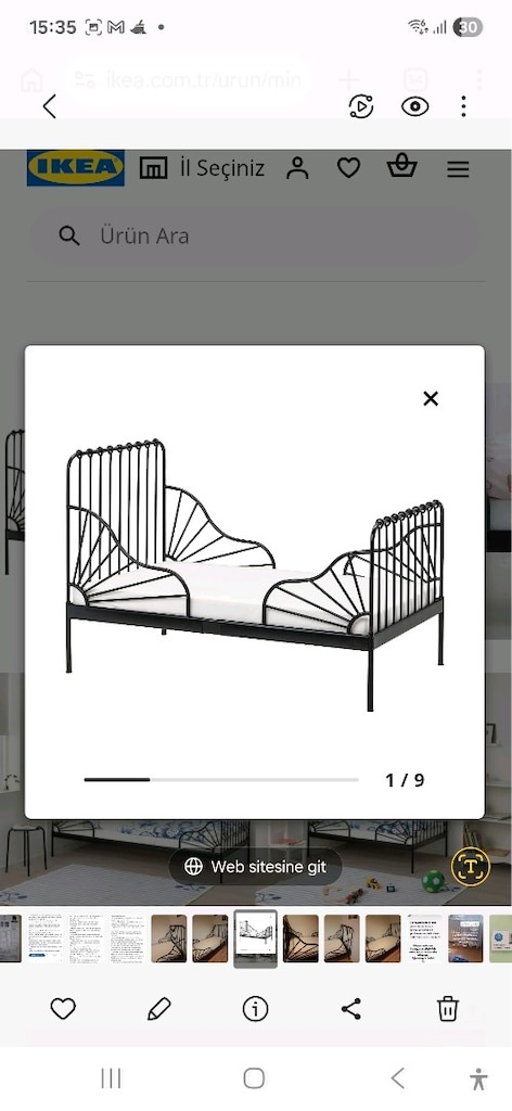 IKEA MINNEN/LINDBADEN ÇOCUK YATAK