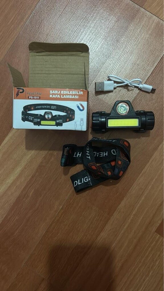 Şarjlı mıknatıslı kafa lambası, led fener, uygun fiyat , led ışık - 2