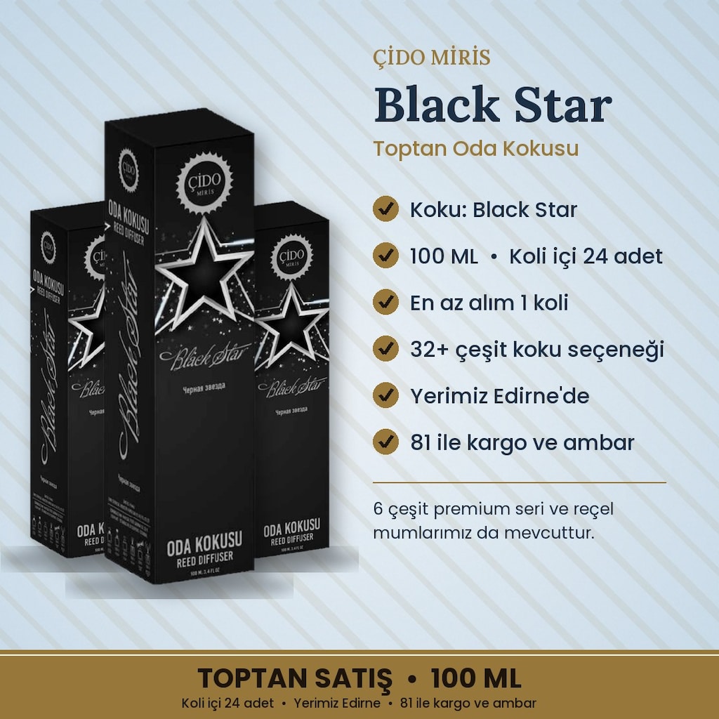 BLACK STAR ODA KOKUSU 100ML ÇİDO MİRİS ORİJİNAL - 2