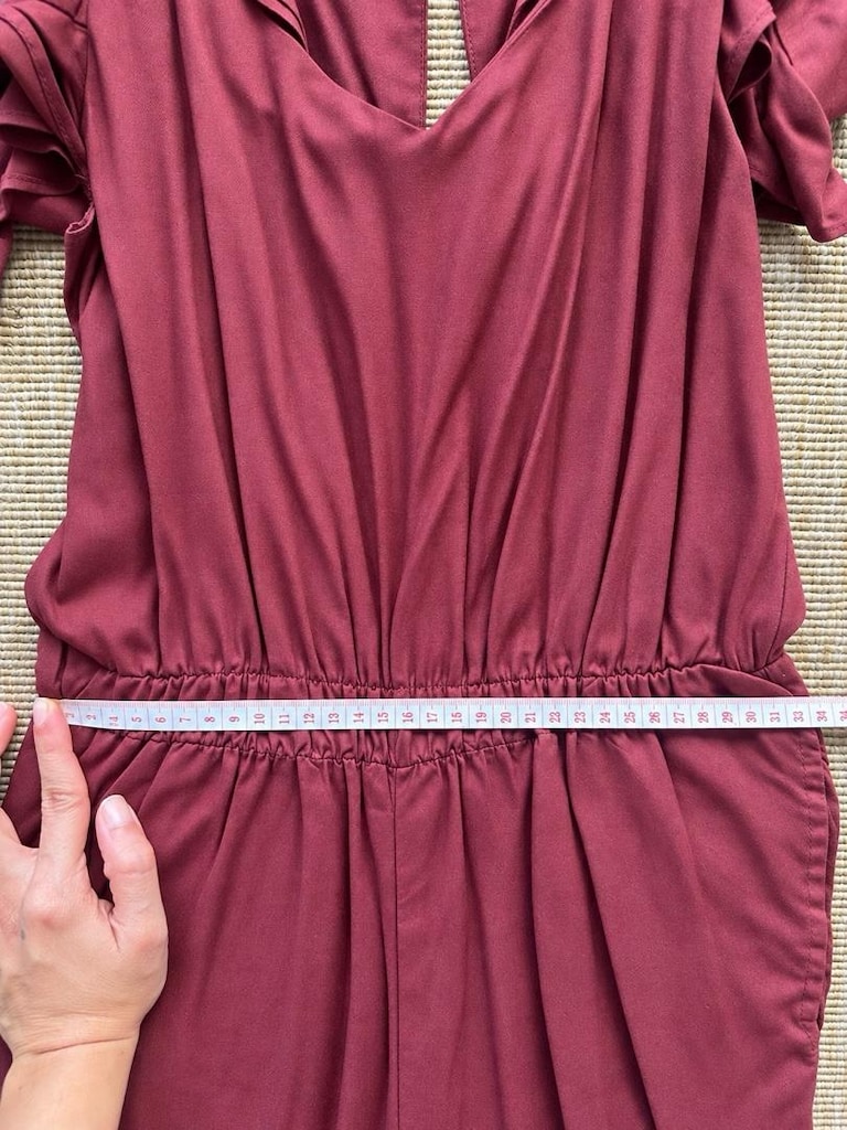 Zara bordo omuz detaylı tulum – S beden - 3