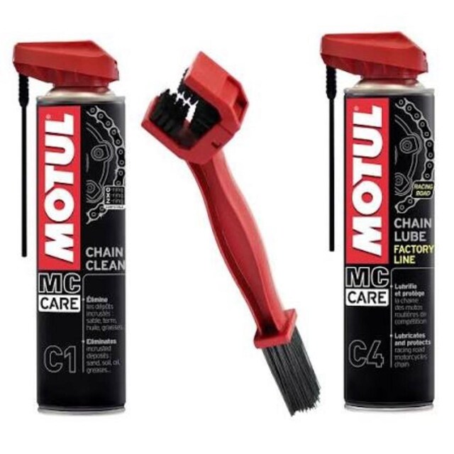 MOTUL ZİNCİR BAKIM SETİ (C1 + C4 + FIRÇA) 400ML