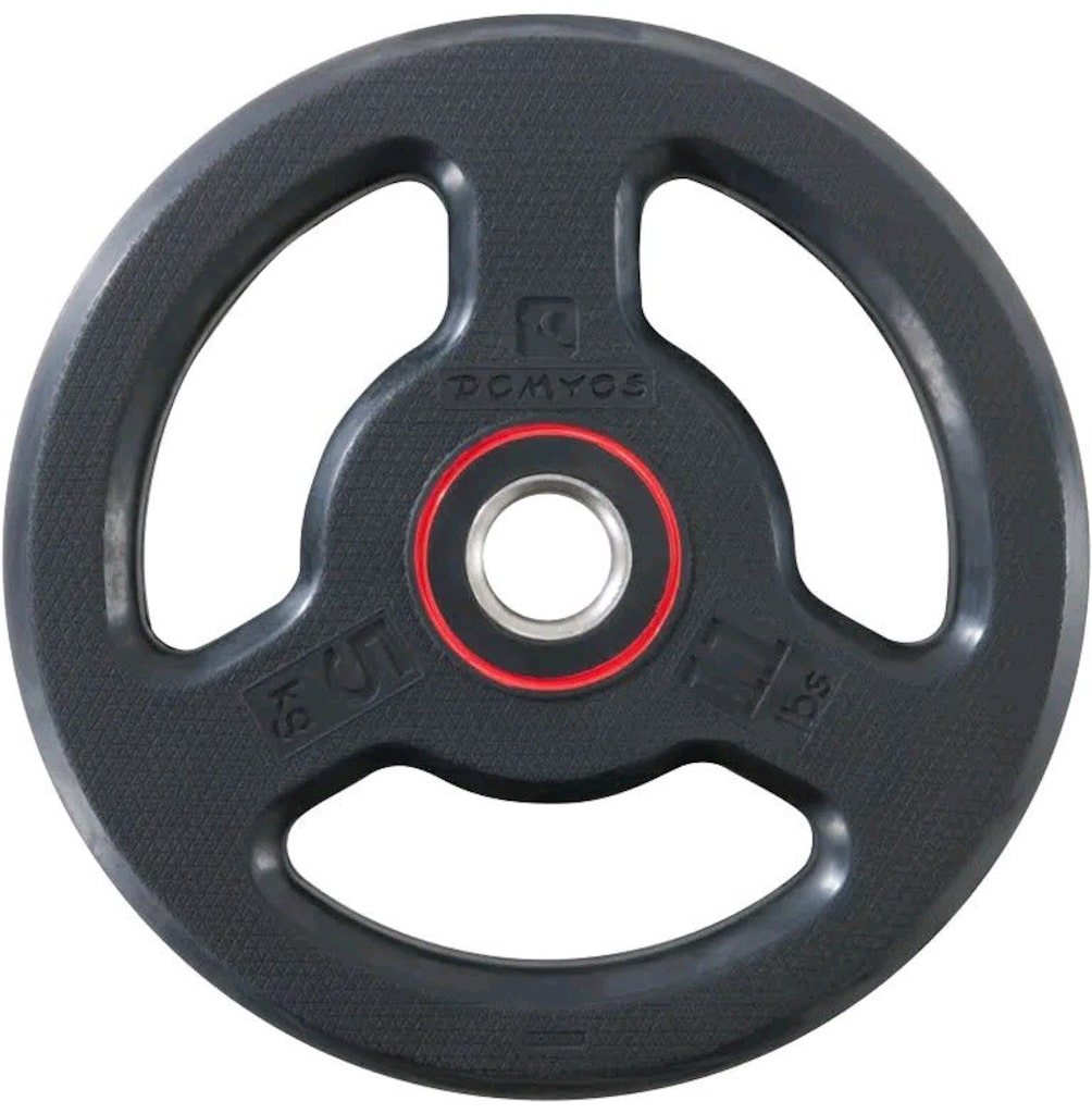 Decathlon Corength Domyos Kauçuk Ağırlık Plakası - 5 Kg - 28 Mm Sap - 2