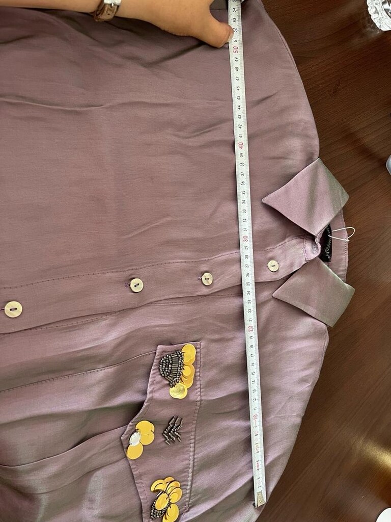 Hümasultan Saten Oversize Gömlek - 10