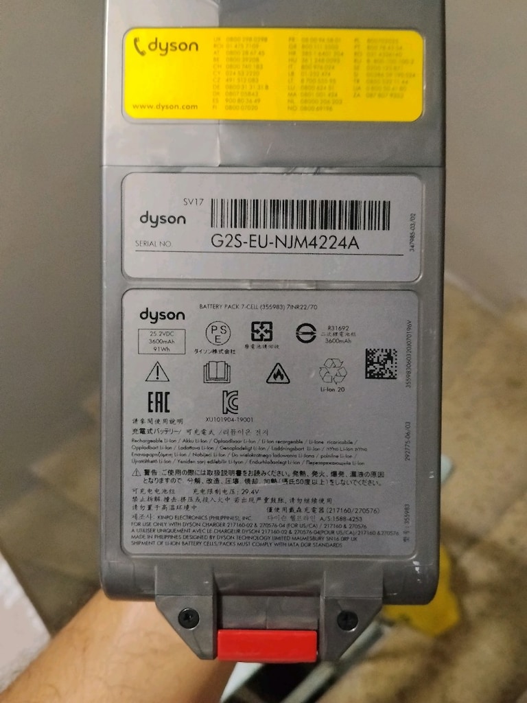 dyson v15 batarya arızalı - 2