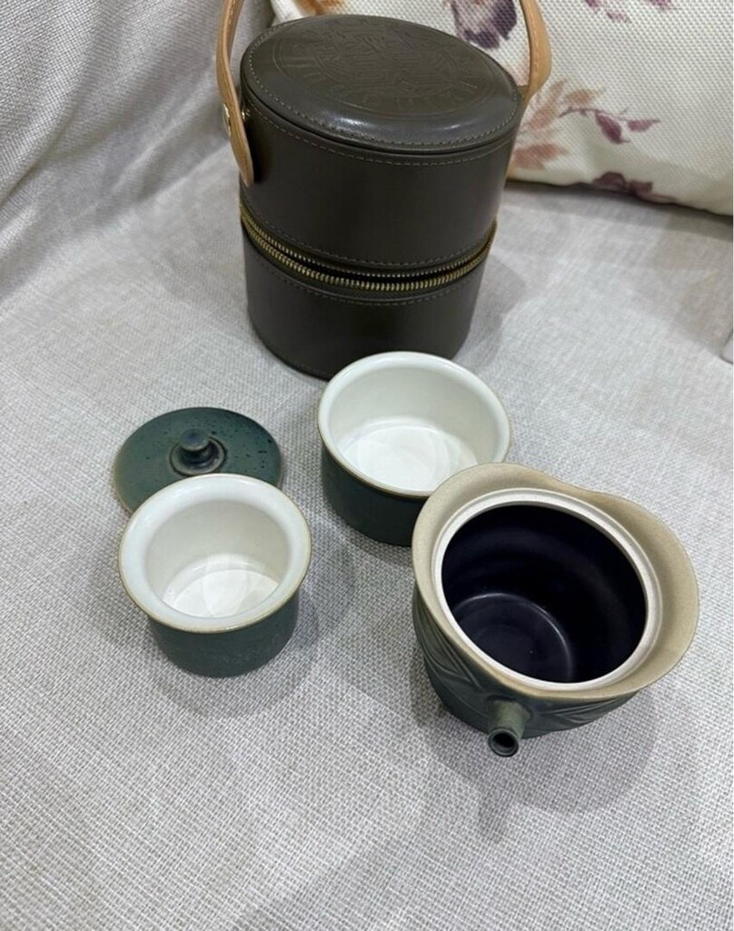 Seramik Çay Seti Teapot Demlik Fincan Yurtdışı Orijinal - 4