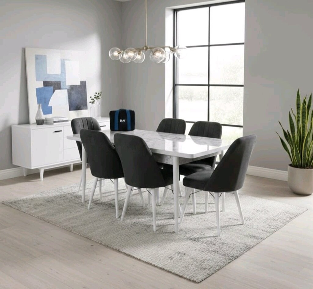 masa sandalye takımı, yemek masası - 5