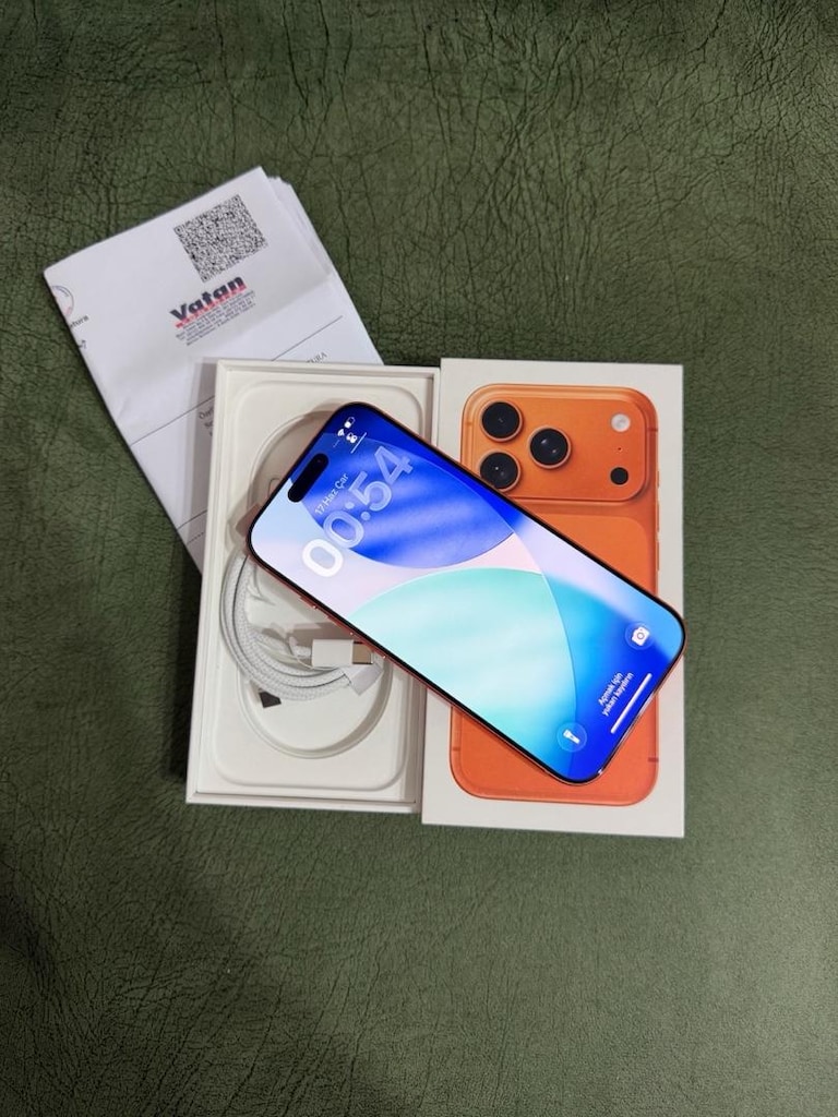 iphone 17pro max (16 ay garantili pil 100) - 4