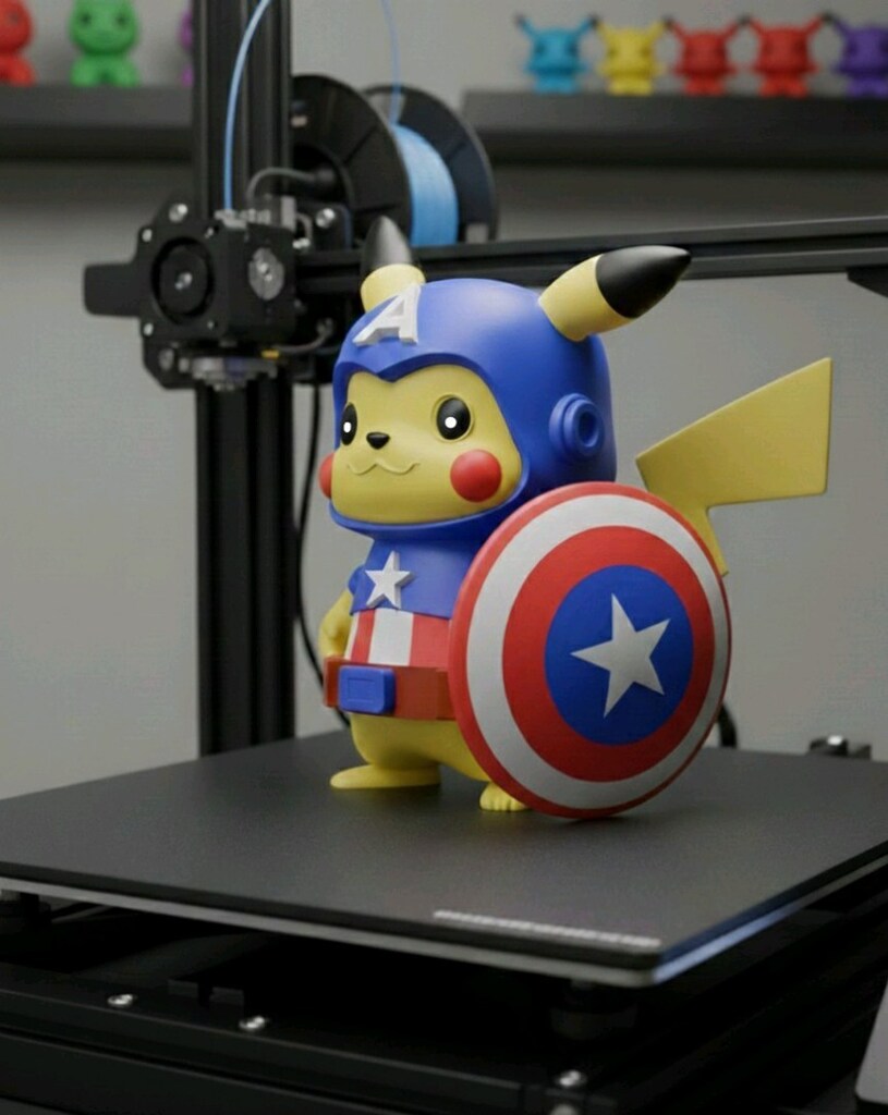 PİKACHU CAPTAİN AMERİKA 10 CM - 3