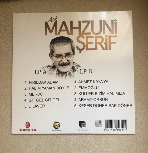 MAHSUNİ ŞERİF - FIRILDAK ADAM - PLAK