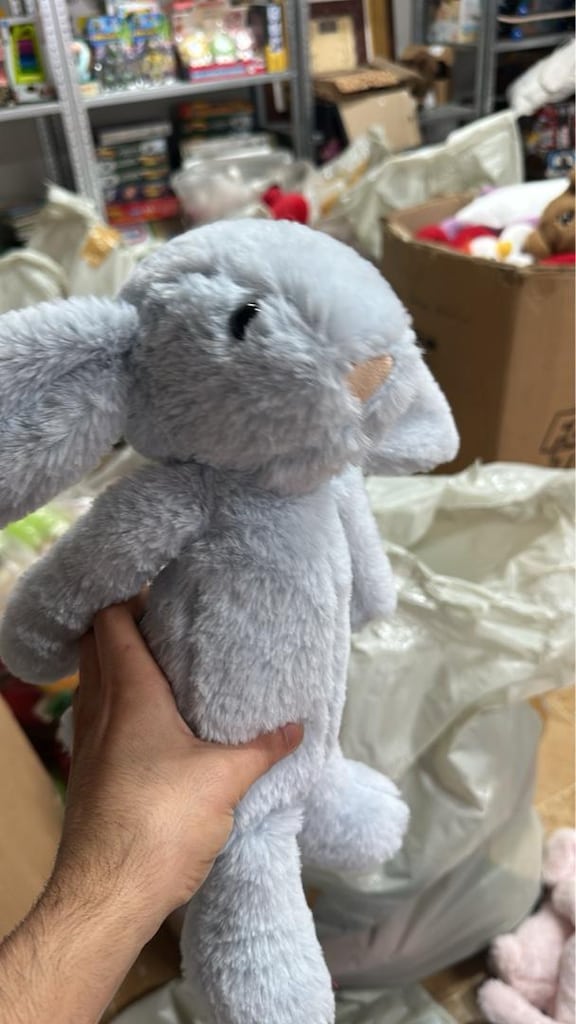TOPTAN UYKU ARKADAŞI PELUŞ TAVŞAN 34cm - 4