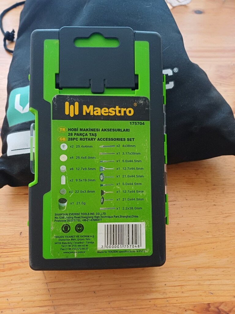 Vonroc CT501AC Gravür Set – 160W – Yeni Gibi + 30 Parça Ekstra Uç + Ma - 8