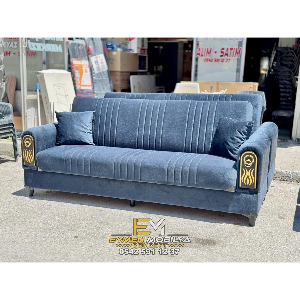 Sıfır Antrasit Gri Renk 2 Adet Lüx Kanepe - 3