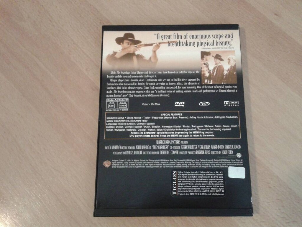 Film: The Searchers (1956) Orijinal DVD, R2 - 2