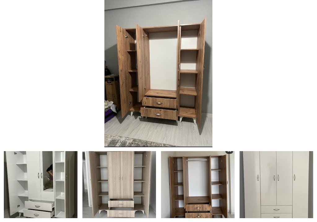 4 kapaklı elbise dolabı zejxjytoto - 2