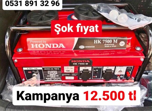 honda 7500 kV Jeneratör Marslı Acıl satılık