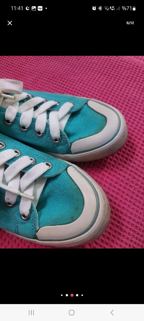Lacoste spor ayakkabı. Converse tipi ayakkabı. 39 numara. - 6
