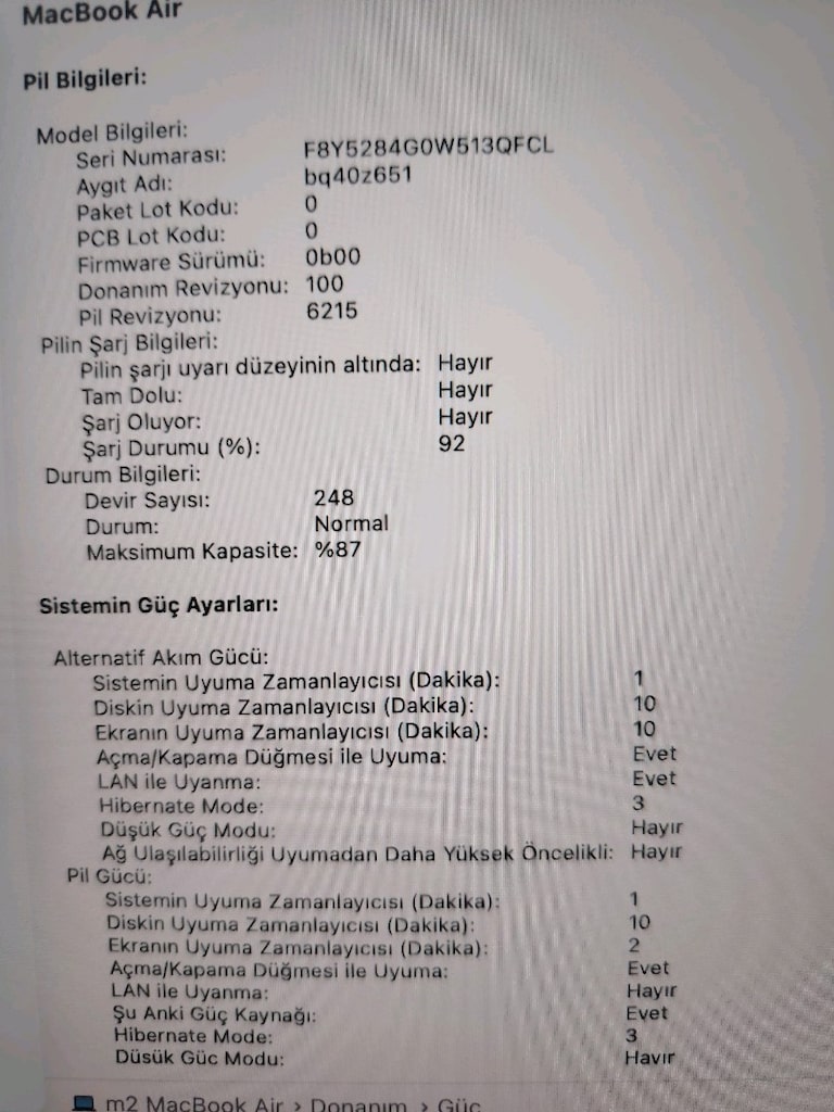 MacBook Air M2 16GB RAM 256GB SSD 2027 10.AYA KADAR GARANTİSİ VAR - 4